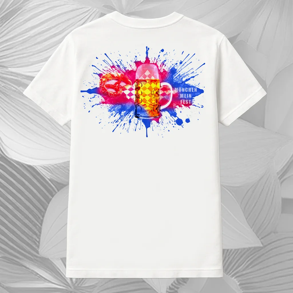 T-Shirt Münchner Oktoberfest - classic weiß