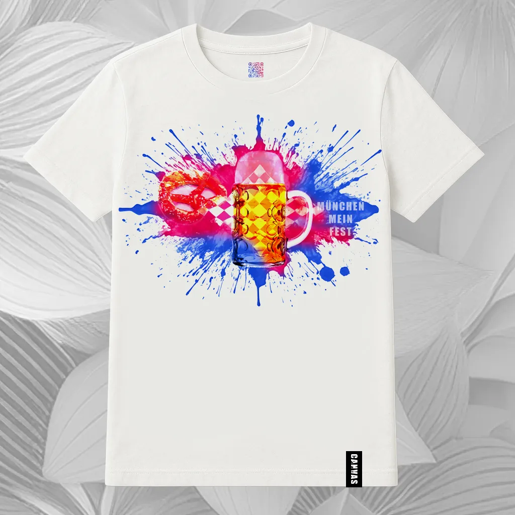 T-Shirt Oktoberfest - classic weiß