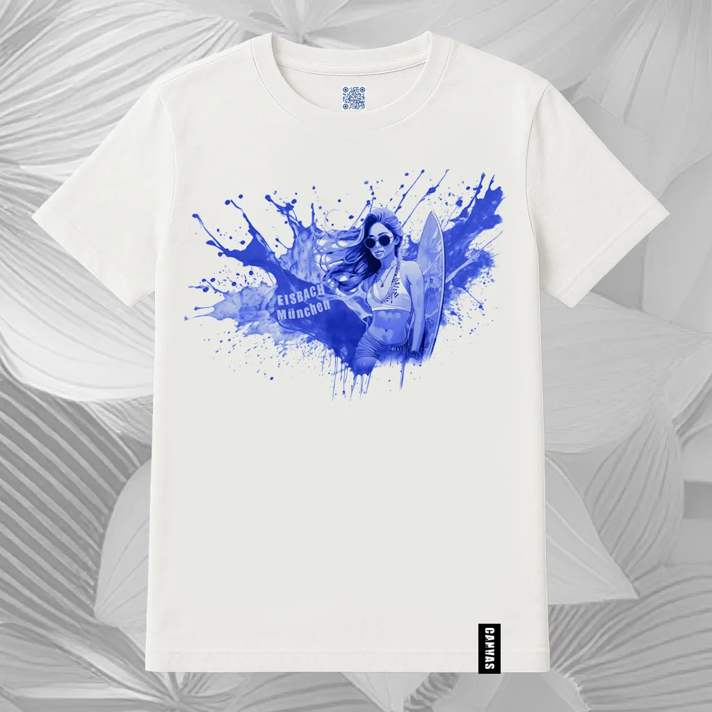 T-Shirt Eibach-Surferin classic weiß