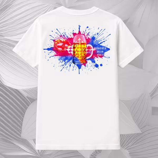 T-Shirt Münchner Oktoberfest - classic weiß